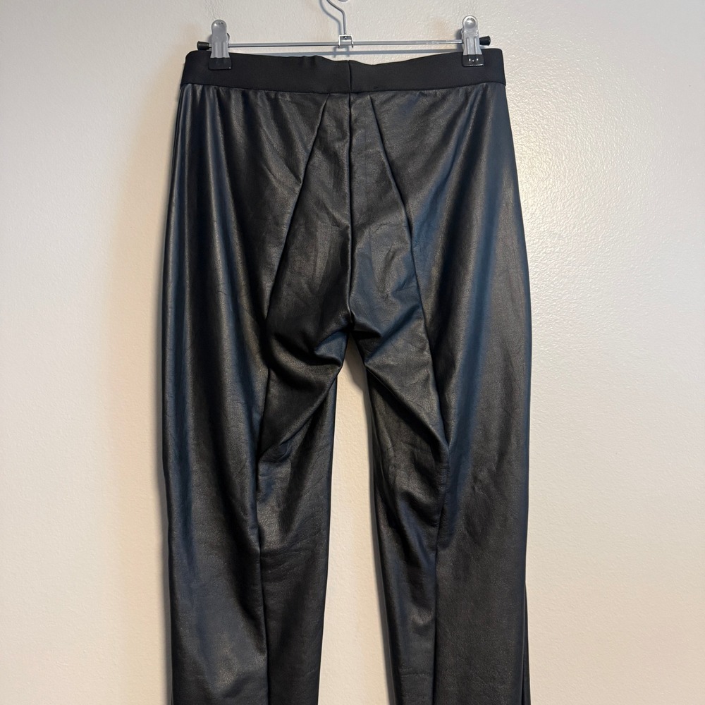 Emerson Fry Black Vegan Leather High Rise Leggings Pants NWT Size S - Picture 8 of 12